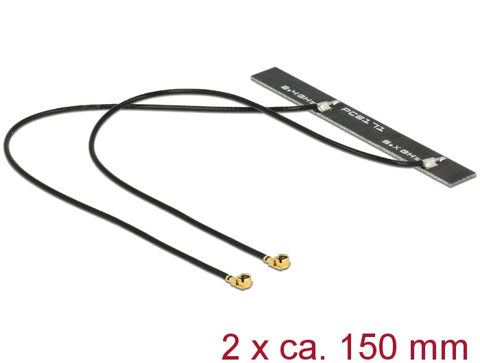 Delock WLAN Doppelantenne 2 x MHF 802.11 ac/a/h/b/g/n Delock WLAN Doppelantenne 2 x MHF 802.11 ac/a/h/b/g/n